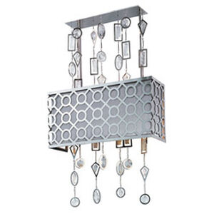 Symmetry 3 Light 16 inch Polished Nickel Wall Sconce Wall Light