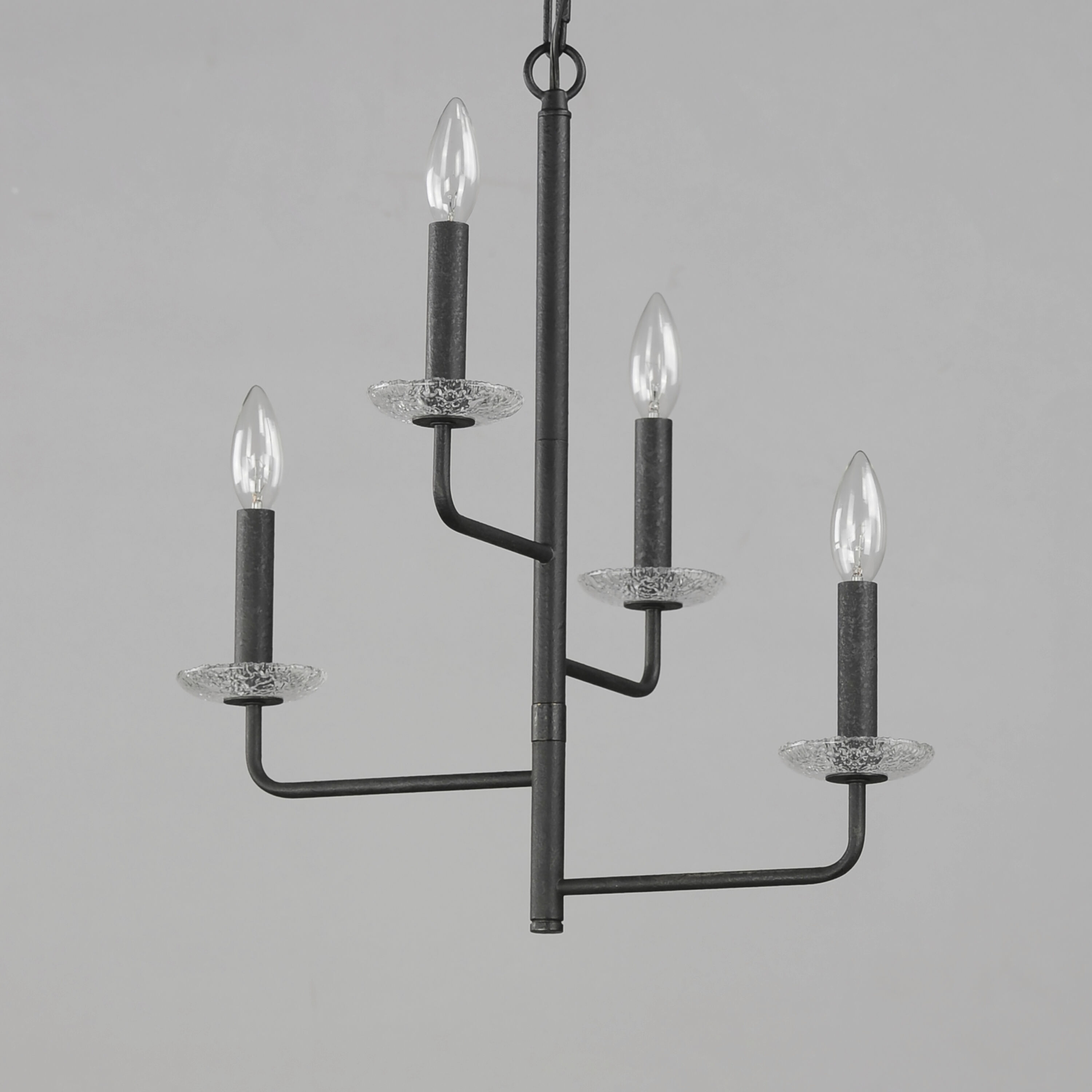 Madeira 4 Light 14.5 inch Anthracite Chandelier Ceiling Light