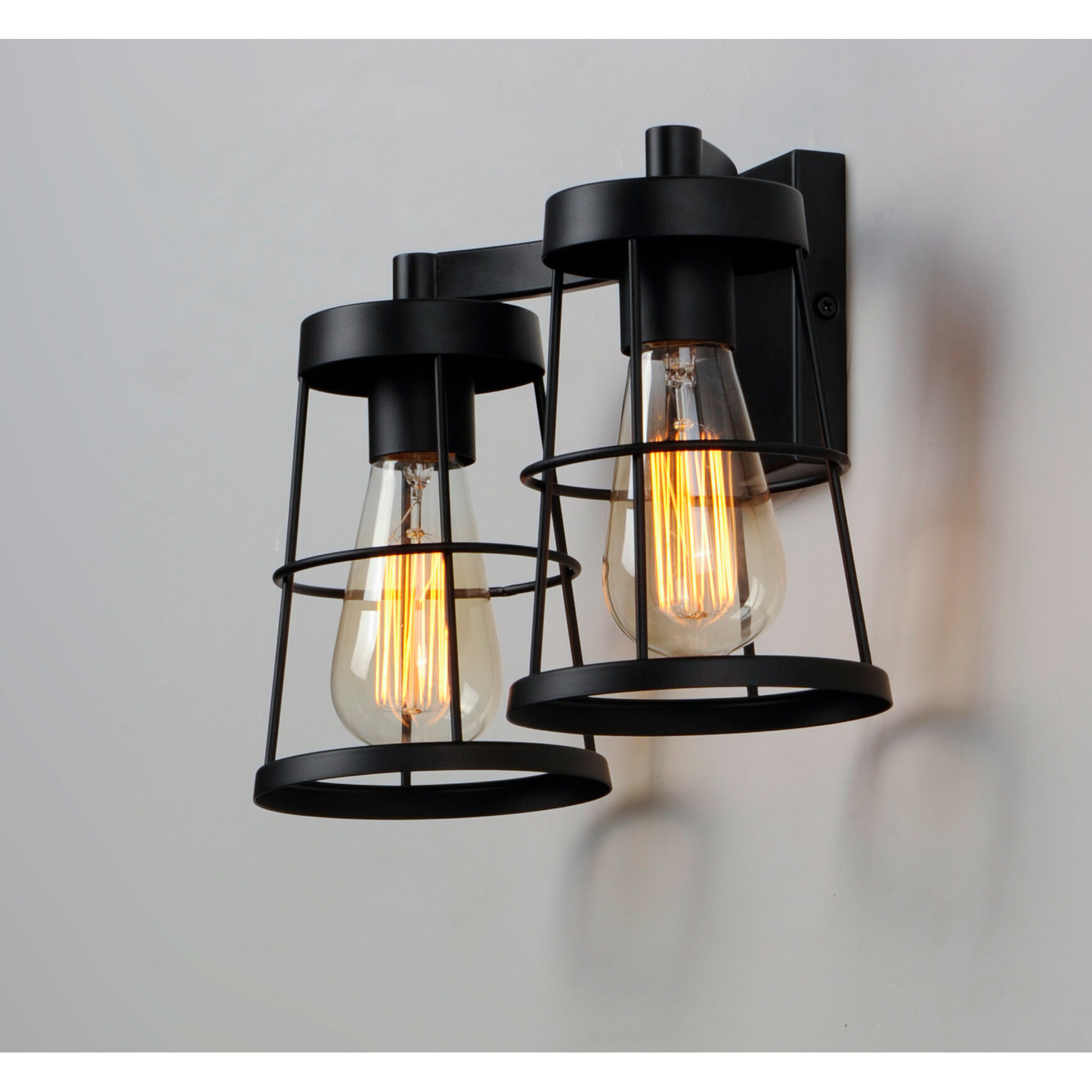 Urbane 2 Light 15 inch Black Bath Vanity Wall Light 