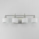 Bisque 4 Light 32 inch Polished Nickel Bath Vanity Wall Light