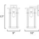 Clyde Vivex 1 Light 17 inch Black Outdoor Wall Mount
