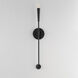 Vela 1 Light 5 inch Black ADA Wall Sconce Wall Light