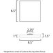 Trim LED 8.5 inch Satin Nickel Flush Mount Ceiling Light