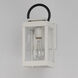 Nassau Vivex 1 Light 12.75 inch White and Black Outdoor Wall Mount