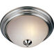 Essentials - 584x 1 Light 11.5 inch Satin Nickel Flush Mount Ceiling Light in Ice