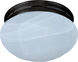 Essentials - 588x 1 Light 8 inch Oil Rubbed Bronze Flush Mount Ceiling Light in Marble