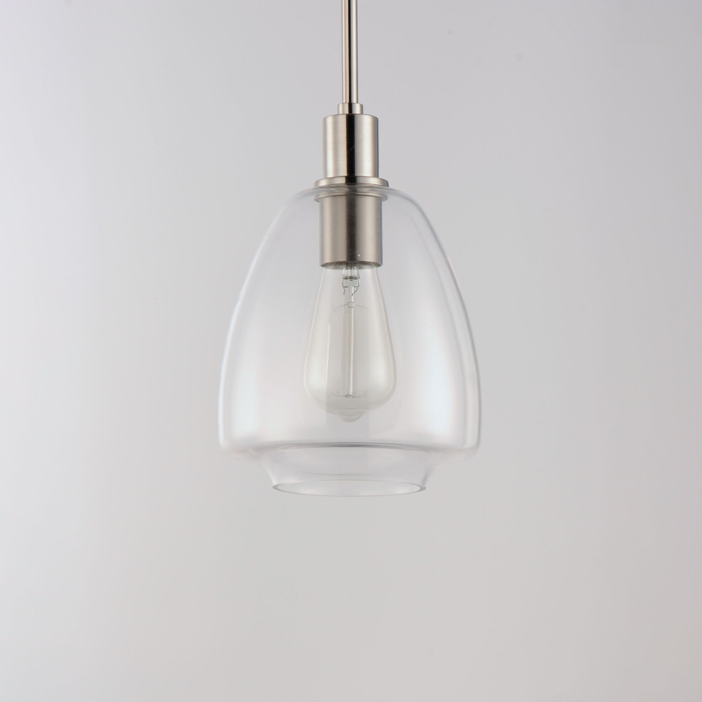 Babylon 1 Light 7.25 inch Satin Nickel Single Pendant Ceiling Light