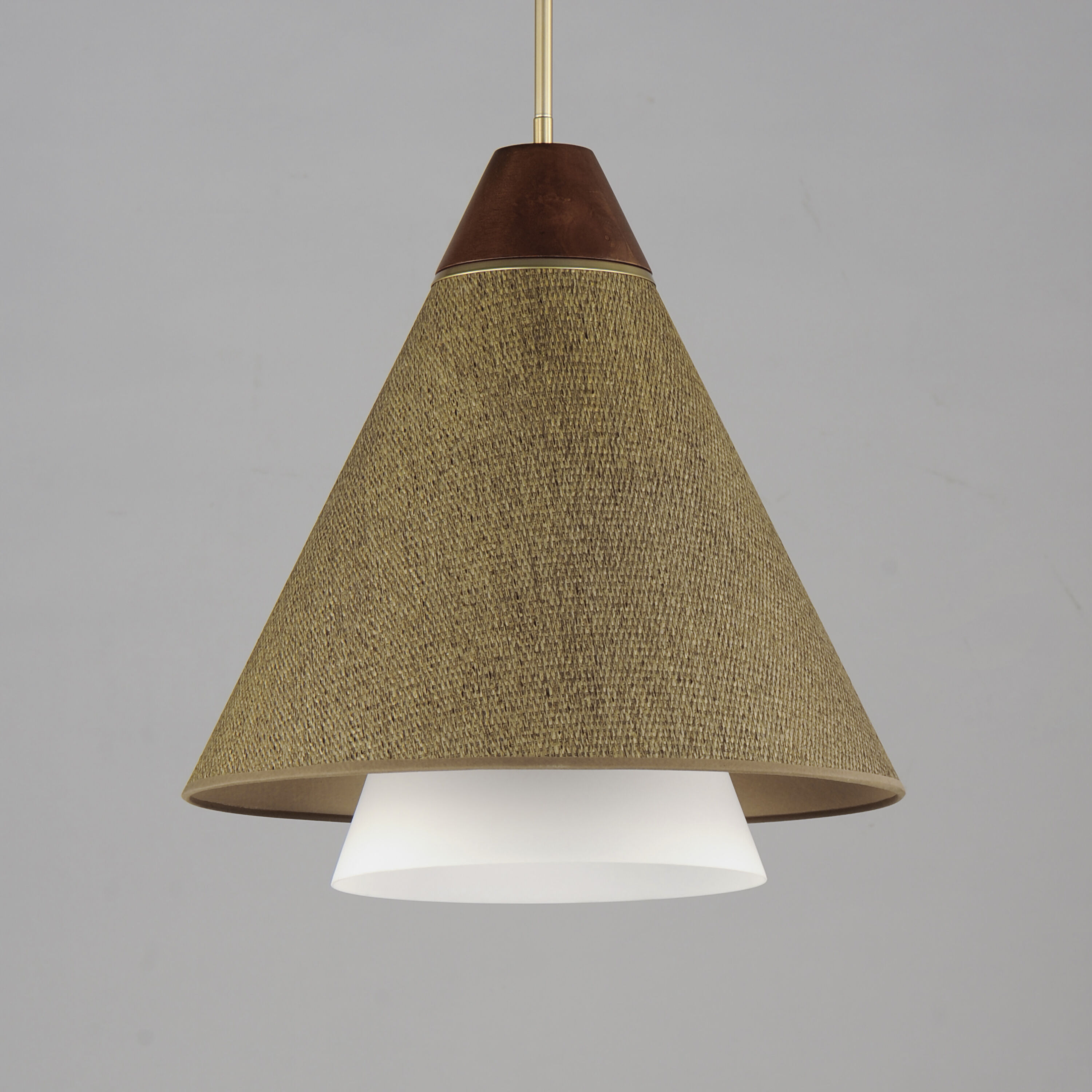 Sumatra 1 Light 20 inch Natural Aged Brass Single Pendant Ceiling Light