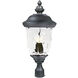 Carriage House DC 3 Light 26.5 inch Oriental Bronze Outdoor Pole/Post Mount