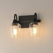 Goblet 2 Light 14 inch Black Bath Vanity Wall Light