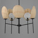 Maldives 5 Light 26 inch Black Chandelier Ceiling Light