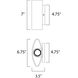 Lightray LED 7 inch Architectural Bronze Outdoor Wall Mount