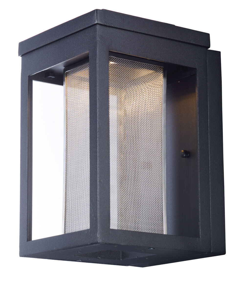 Salon LED LED 10 inch Black Outdoor Wall Sconce in Mesh Screen