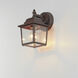 Builder Cast 1 Light 8.5 inch Empire Bronze Outdoor Wall Mount