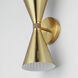 Helsinki 2 Light 5.75 inch Natural Aged Brass Wall Sconce Wall Light