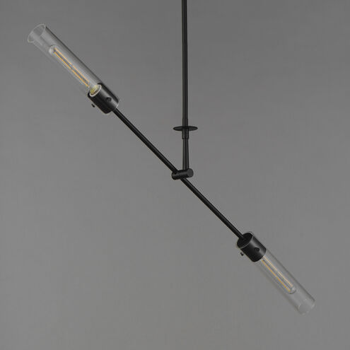 Equilibrium LED 42 inch Black Linear Pendant Ceiling Light