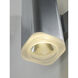 Lightray LED LED 8 inch Brushed Aluminum Outdoor Wall Sconce