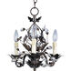 Elegante 3 Light 14 inch Oil Rubbed Bronze Mini Chandelier Ceiling Light