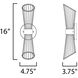 Zeta LED 4.75 inch Black Wall Sconce Wall Light