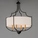 Savant 4 Light 20.25 inch Bronze and Antique Brass Chandelier Ceiling Light