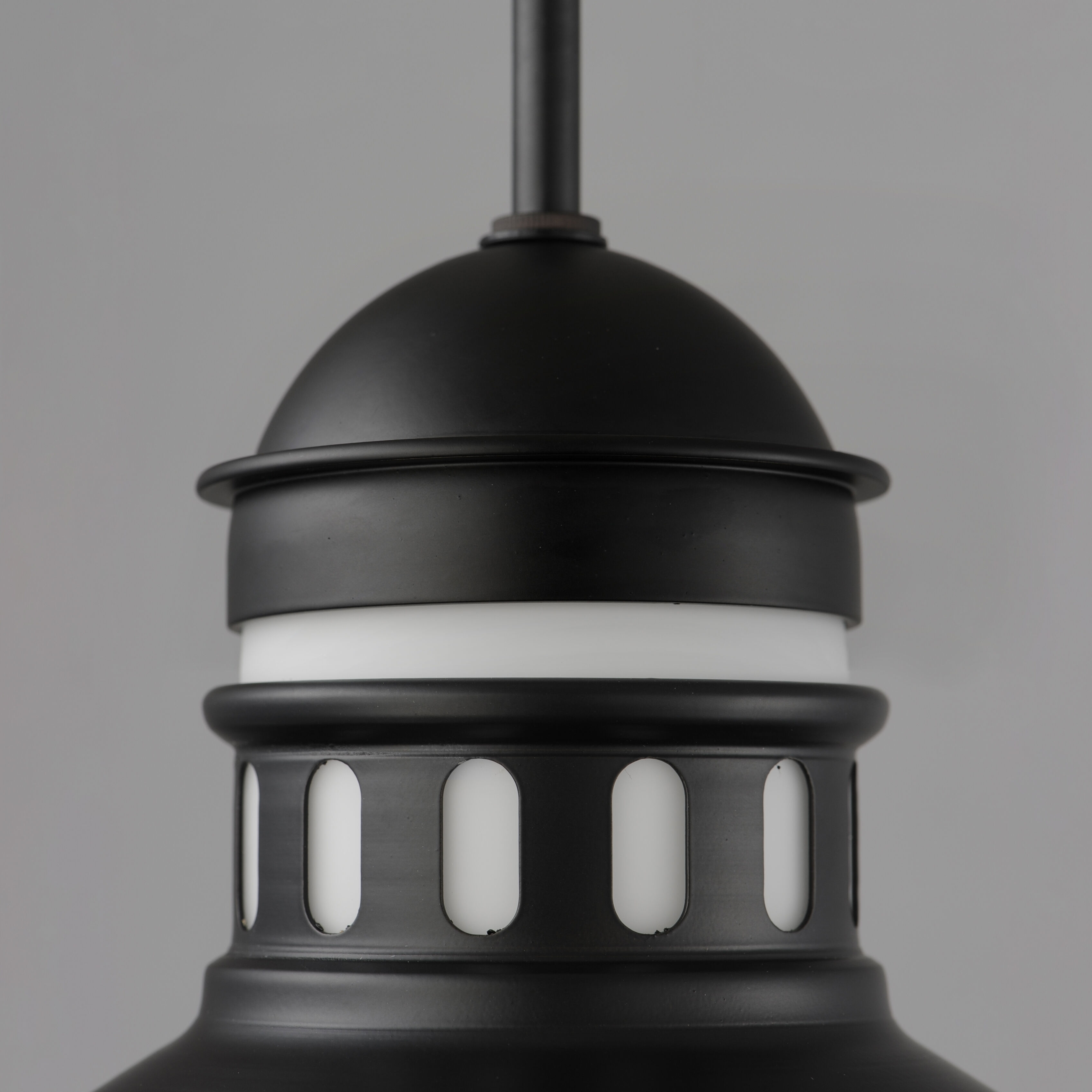 Admiralty 1 Light 12 inch Black Outdoor Pendant