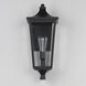 Sutton Place VX 1 Light 19 inch Black Outdoor Wall Mount