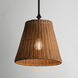 Baja 1 Light 12 inch Dark Bronze Single Pendant Ceiling Light