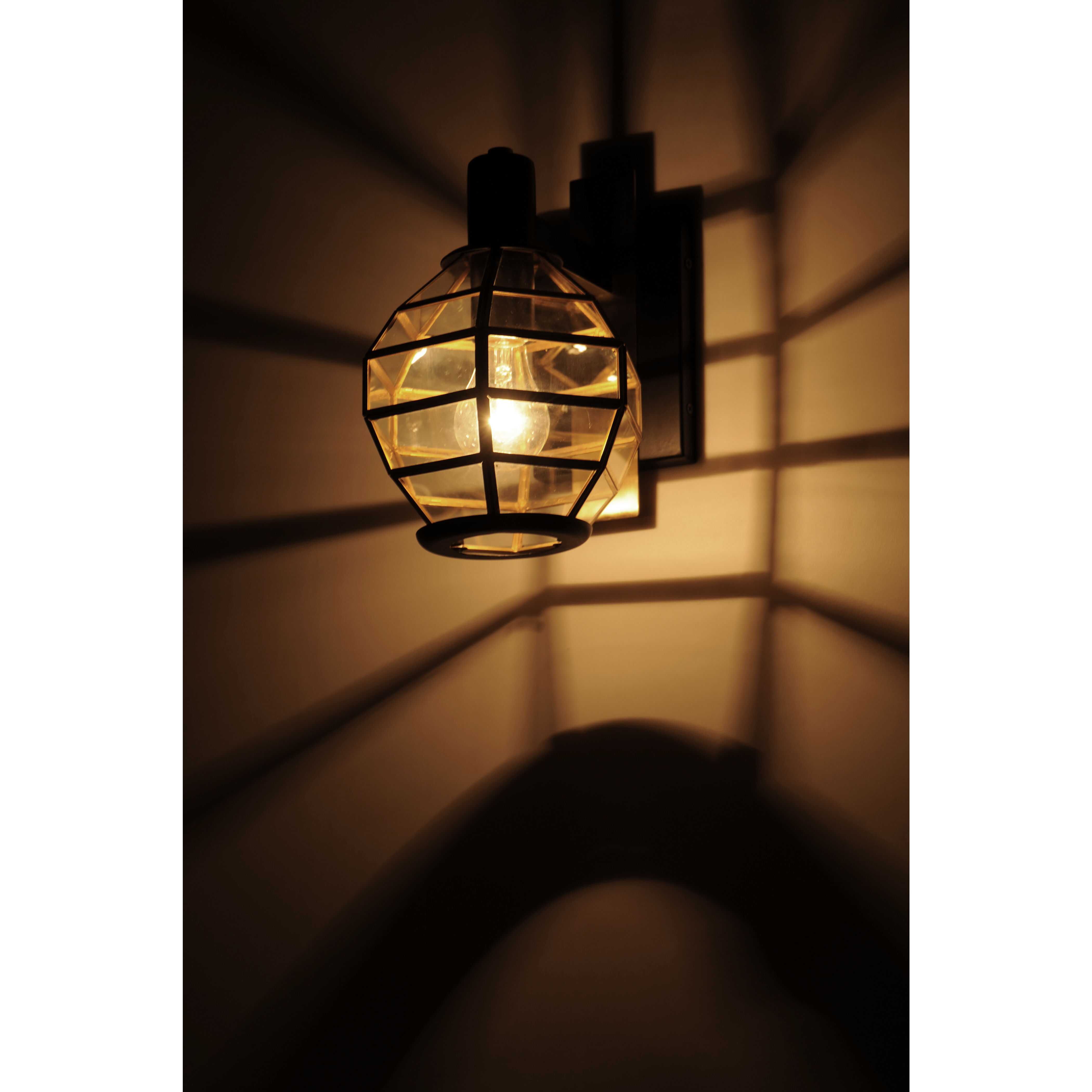 Heirloom 1 Light 10.75 inch Black/Burnished Brass Outdoor Wall Mount