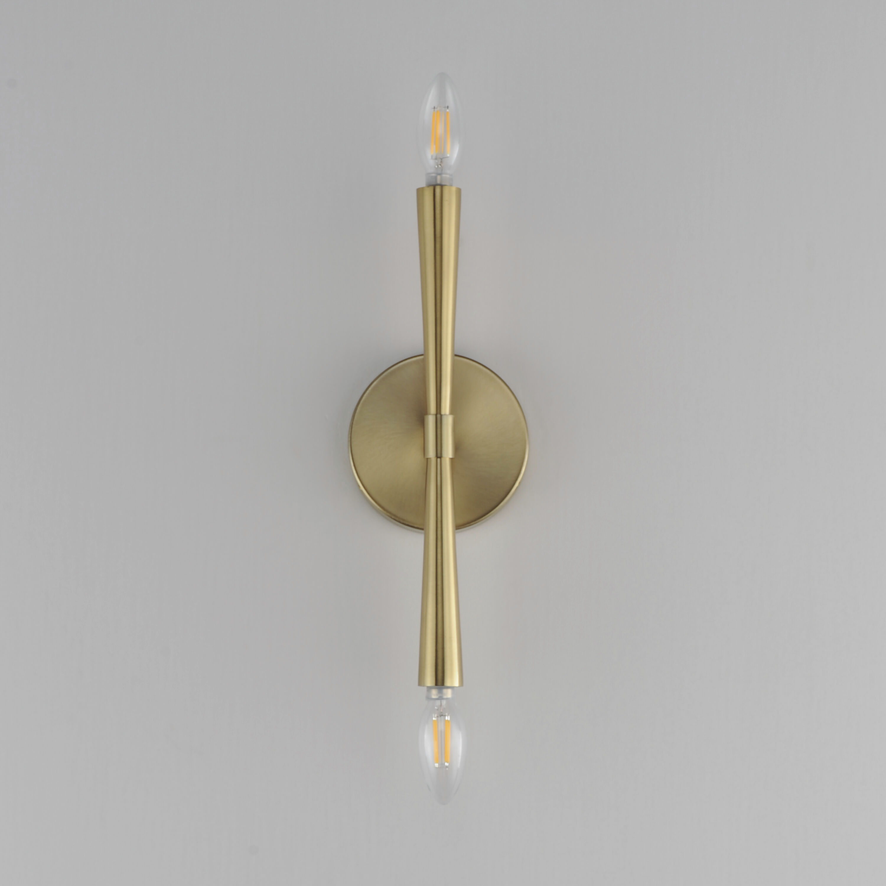 Rome 2 Light 5 inch Satin Brass ADA Wall Sconce Wall Light