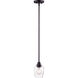 Goblet LED 5 inch Oil Rubbed Bronze Mini Pendant Ceiling Light in Bronze and Antique Brass