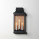 Savannah VX 3 Light 22 inch Antique Copper and Black Oxide Outdoor Wall Mount in Antique Copper/Black
