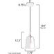Revival 1 Light 7.75 inch Oil Rubbed Bronze Mini Pendant Ceiling Light
