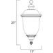 Carriage House LED 11 inch Oriental Bronze Outdoor Hanging Lantern