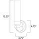 Cilandro 1 Light 4.75 inch Satin Nickel ADA Wall Sconce Wall Light