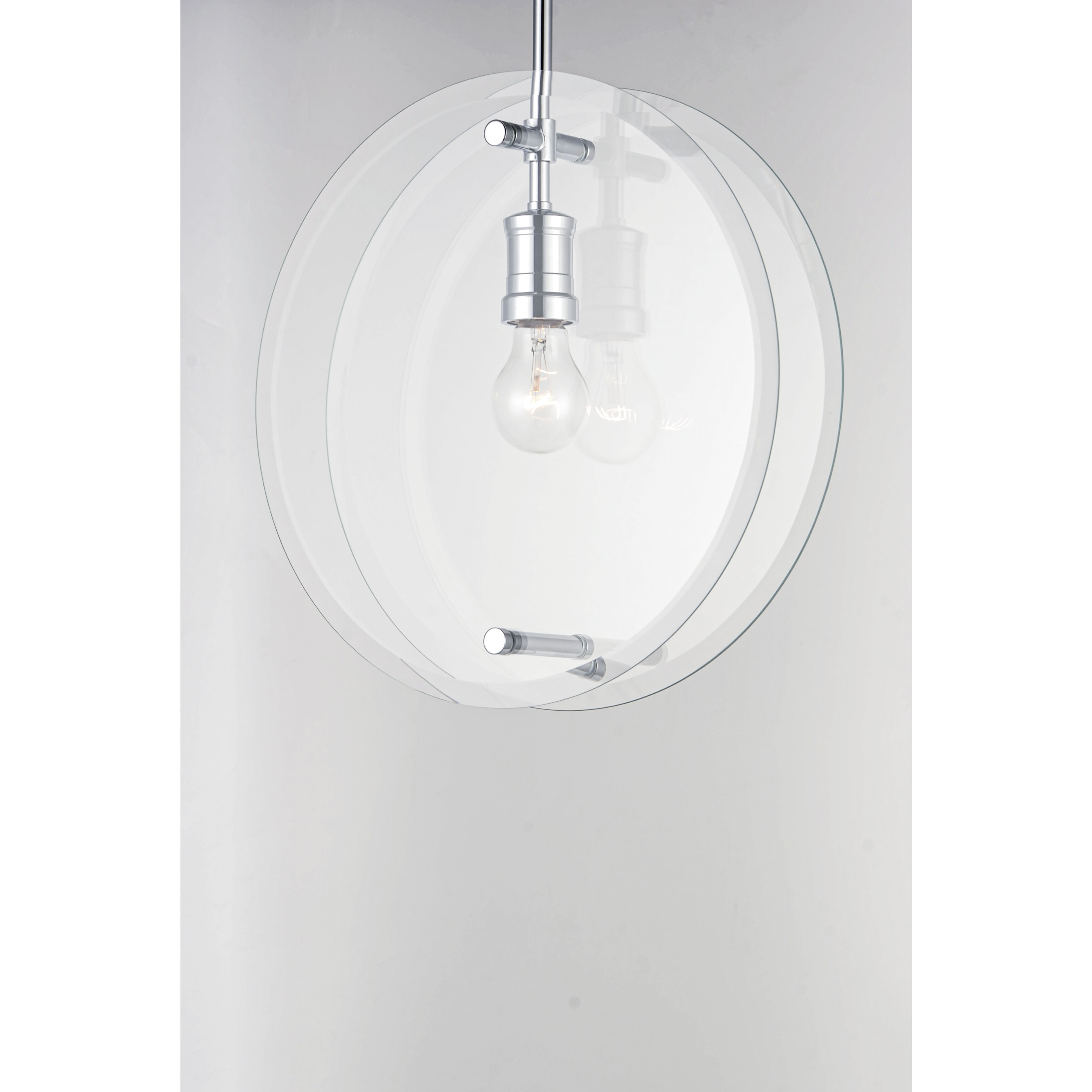 Looking Glass 1 Light 4 inch Polished Chrome Single Pendant Ceiling Light