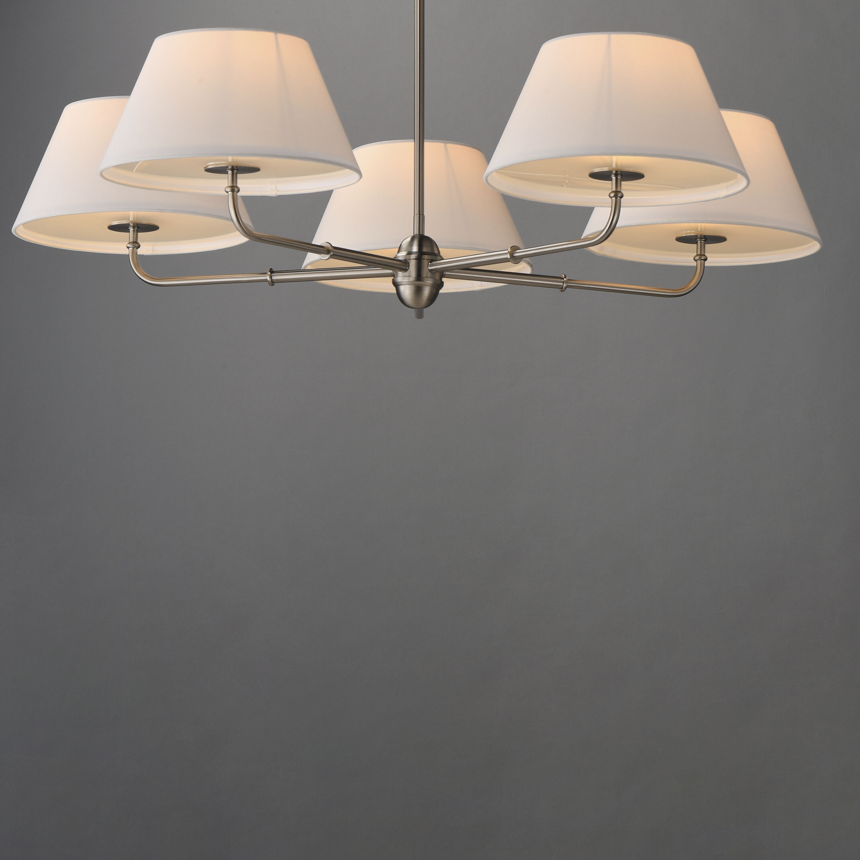 Dunbridge 5 Light 42 inch Polished Nickel Chandelier Ceiling Light