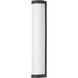 Halfpipe LED 26 inch Black Outdoor Wall Mount