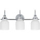 Milk 3 Light 22 inch Polished Chrome Bath Vanity Light Wall Light