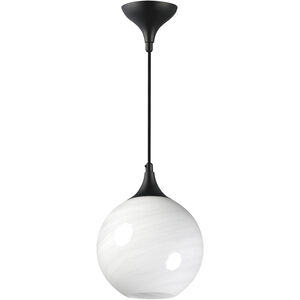 Neve 1 Light 9 inch Black Single Pendant Ceiling Light
