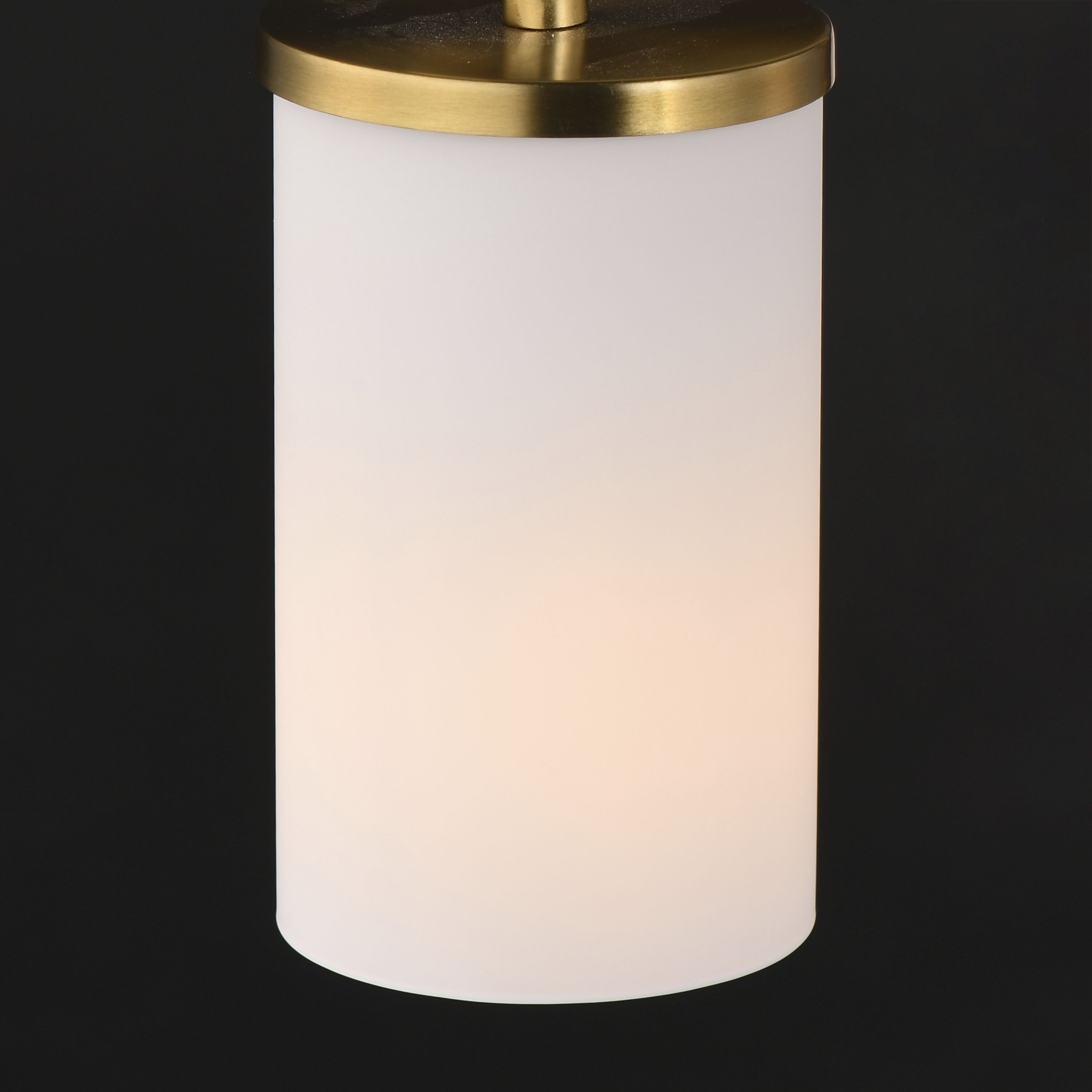 Lateral 1 Light 4.75 inch Satin Brass Single Pendant Ceiling Light in Satin White