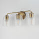 Honey 3 Light 22 inch Natural Aged Brass Bath Vanity Light Wall Light