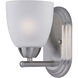 Axis 1 Light 6.5 inch Satin Nickel Bath Vanity Wall Light