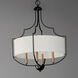 Savant 4 Light 20.25 inch Bronze and Antique Brass Chandelier Ceiling Light