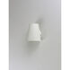 Mini LED 6 inch White Outdoor Wall Mount