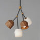Akimbo LED 21.75 inch Dark Bronze and Antique Brass Multi-Light Pendant Ceiling Light