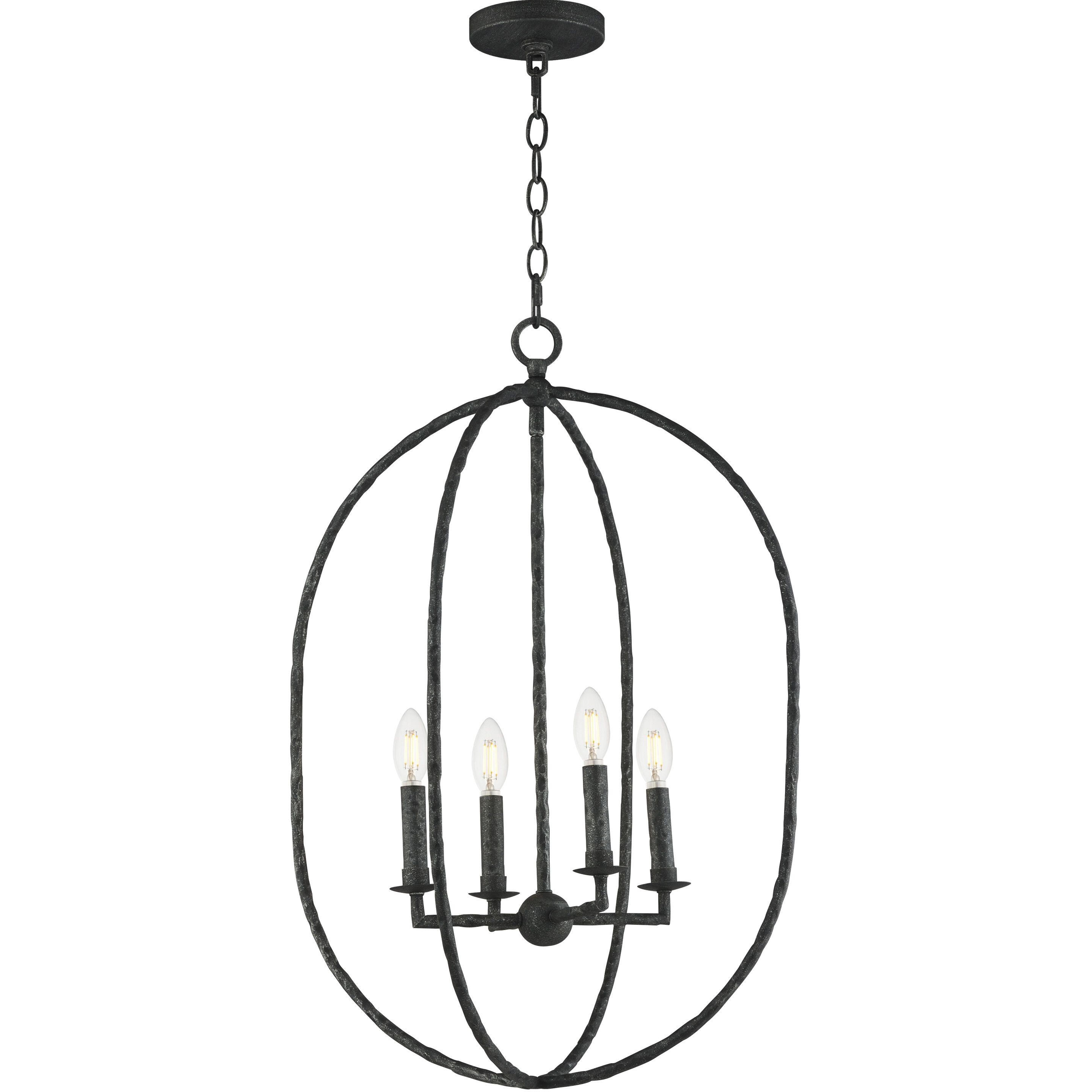 Martel 4 Light 20 inch Blacksmith Multi-Light Pendant Ceiling Light