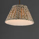 Dunbridge 1 Light 14 inch Weathered Brass Single Pendant Ceiling Light