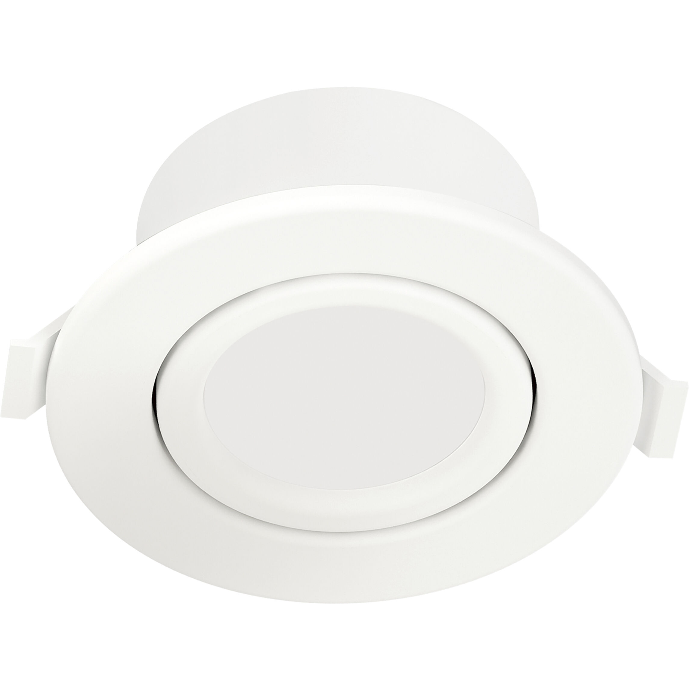 Slim Gimbal LED 3.75 inch White Flush Mount Ceiling Light