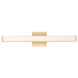 Spec Vanity LED 24 inch Gold Bath Vanity Wall Light