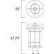 Oakville 1 Light 17.75 inch Black Oxide Outdoor Pole/Post Mount